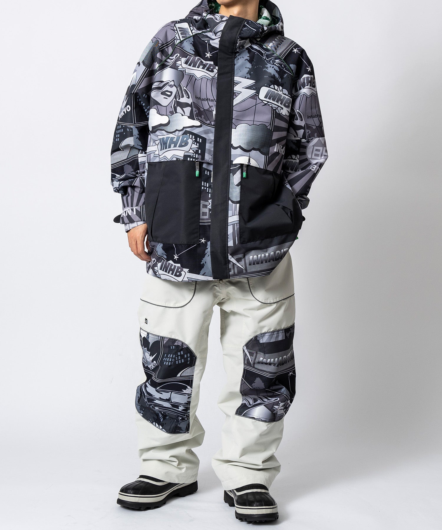 【11月中旬お届け予約商品】【MENS】PIPING LINE SNOW PANTS パイピングラインスノーパンツ /inhabitant(インハビタント)