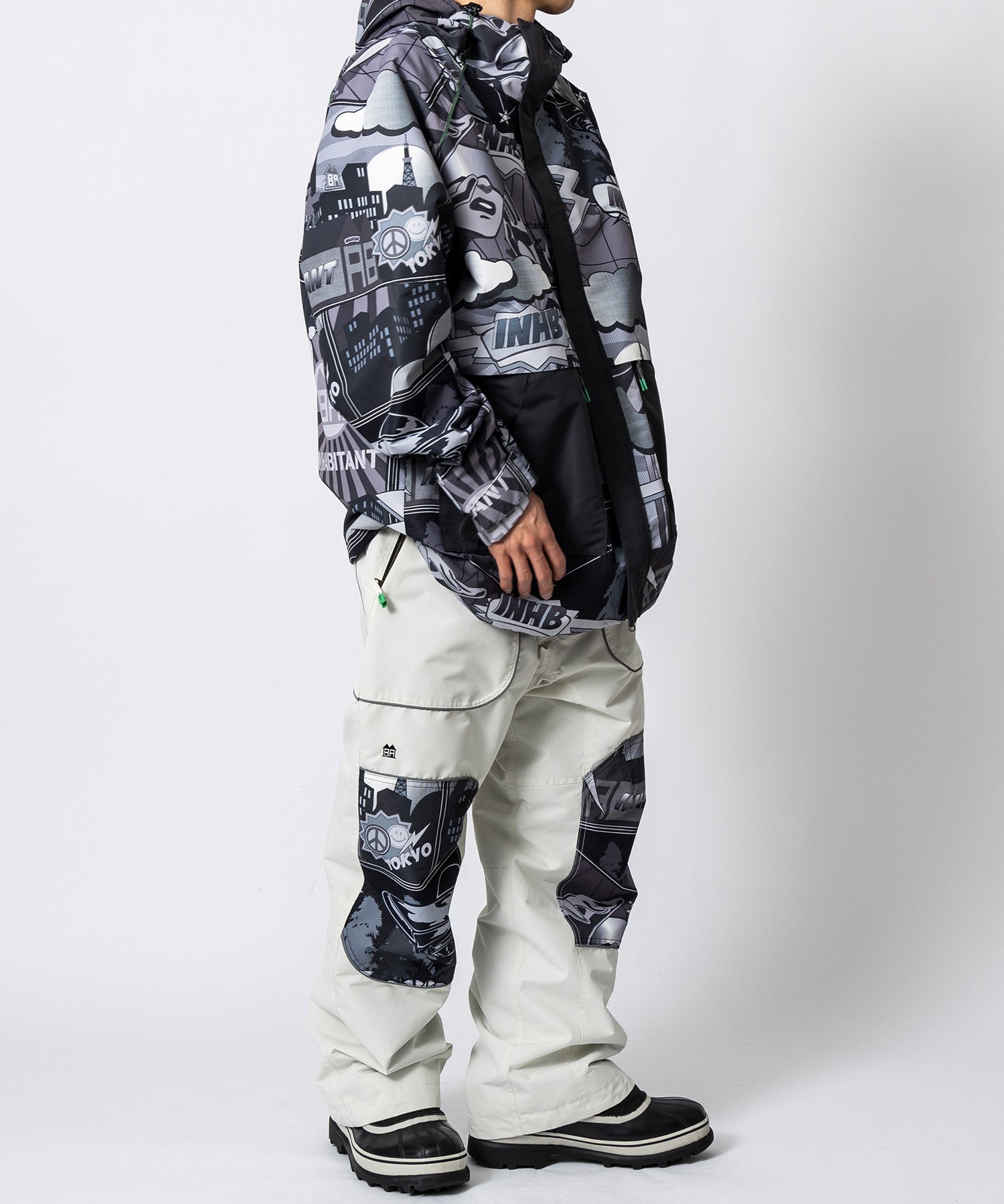 【11月中旬お届け予約商品】【MENS】PIPING LINE SNOW PANTS パイピングラインスノーパンツ /inhabitant(インハビタント)