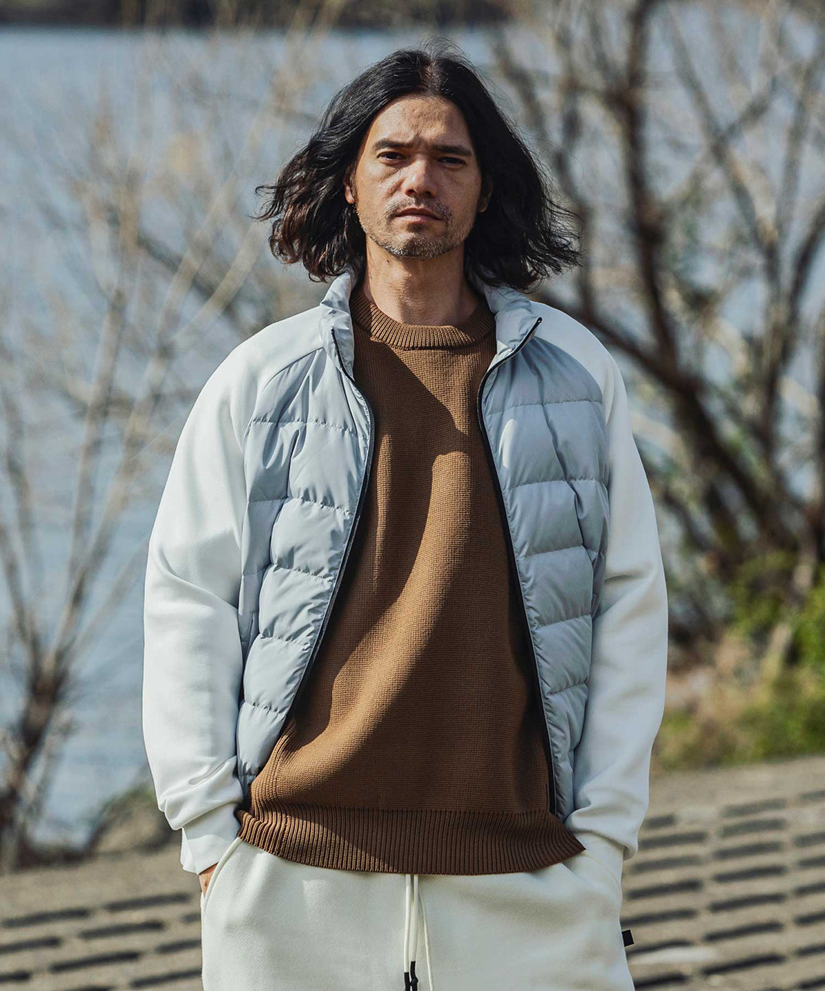【MENS】HYBRID DOWN JACKET ハイブリッド ダウン ジャケット +phenix(プラスフェニックス)