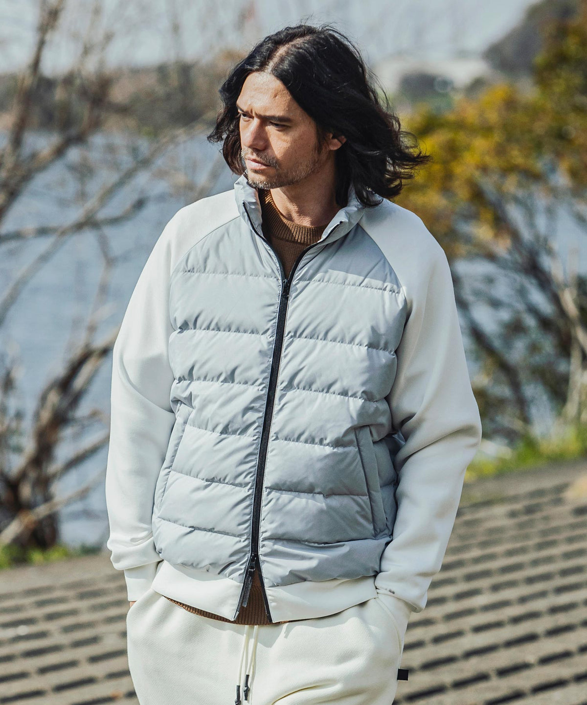 【MENS】HYBRID DOWN JACKET ハイブリッド ダウン ジャケット +phenix(プラスフェニックス)