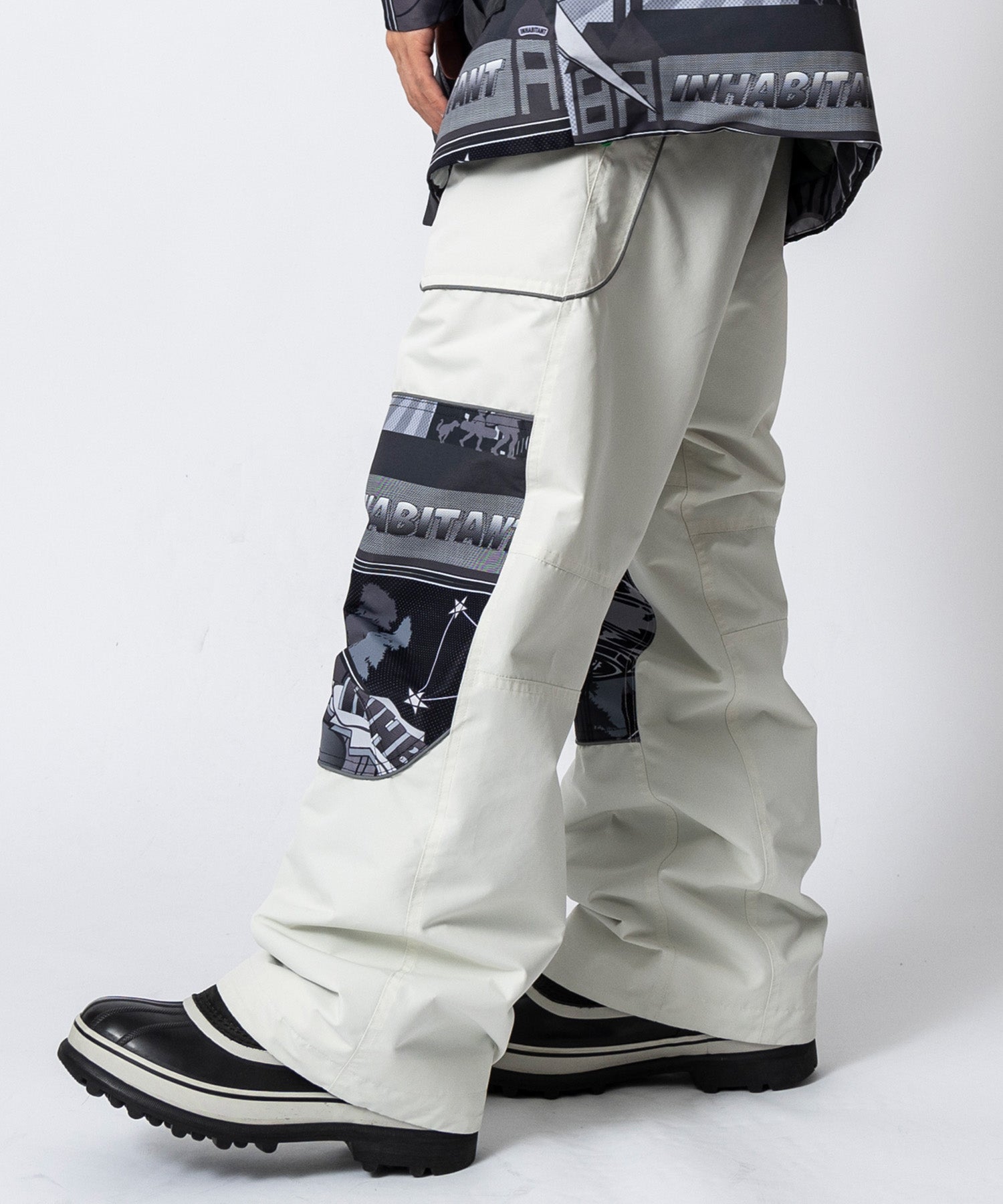【11月中旬お届け予約商品】【MENS】PIPING LINE SNOW PANTS パイピングラインスノーパンツ /inhabitant(インハビタント)
