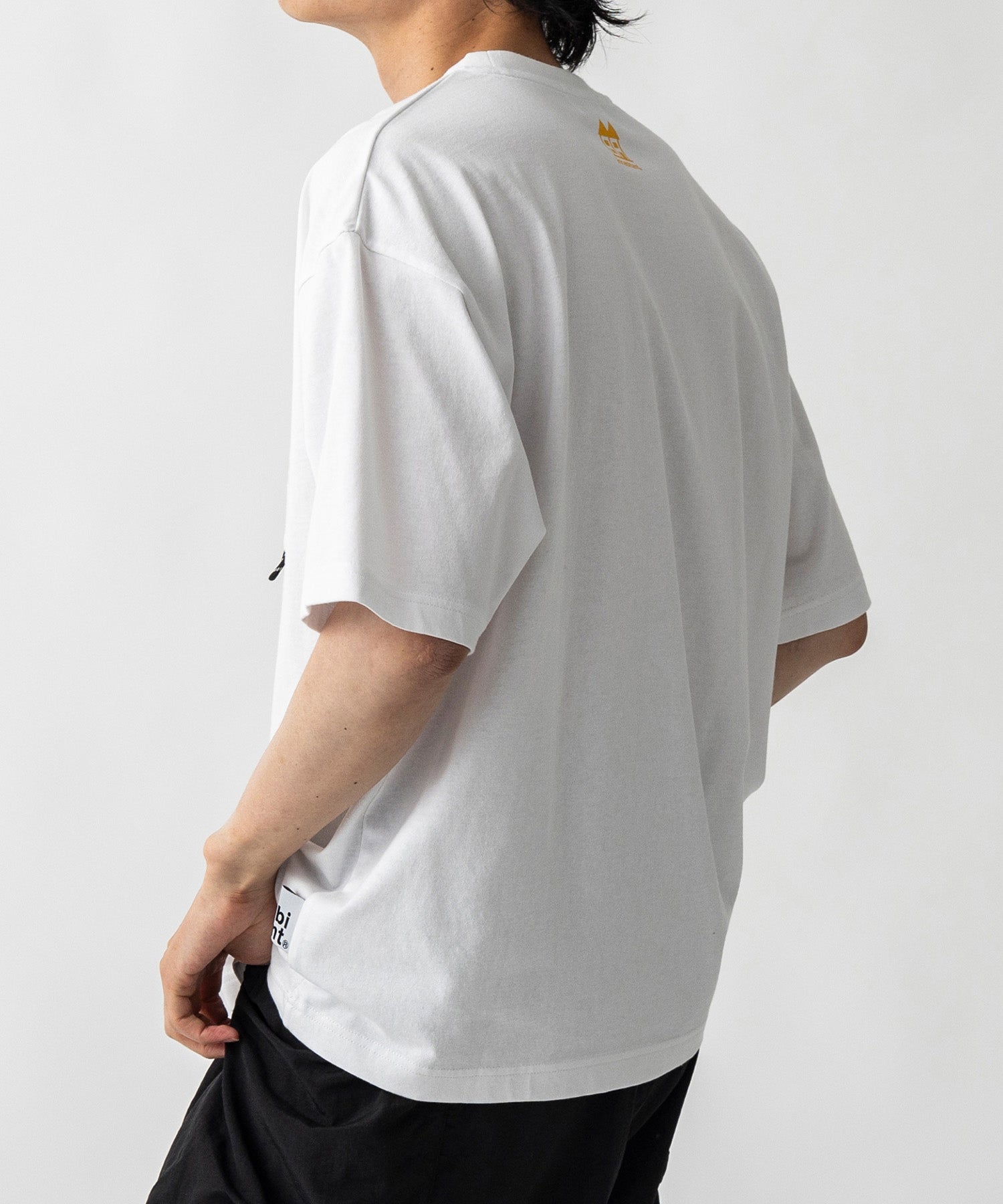【MENS】ビッグシルエット ワンポイント刺繍 ポケット 半袖Tシャツ /inhabitant(インハビタント)