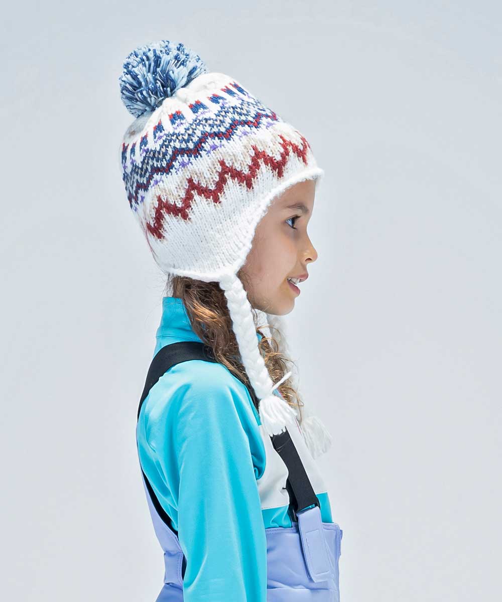 【KIDS/JUNIOR】子供用スキーウェア ニットキャップ Mix Border Junior Earflap Beanie / Jr ACC /phenixスキーウェア23AW