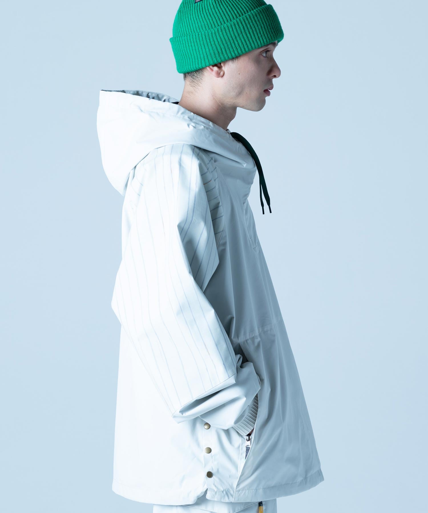 【MENS】プルオーバーアノラックジャケット VINTAGE ANORACK PULLOVER JACKET スノーボード・スキーウェア タウンウェア ホワイト
