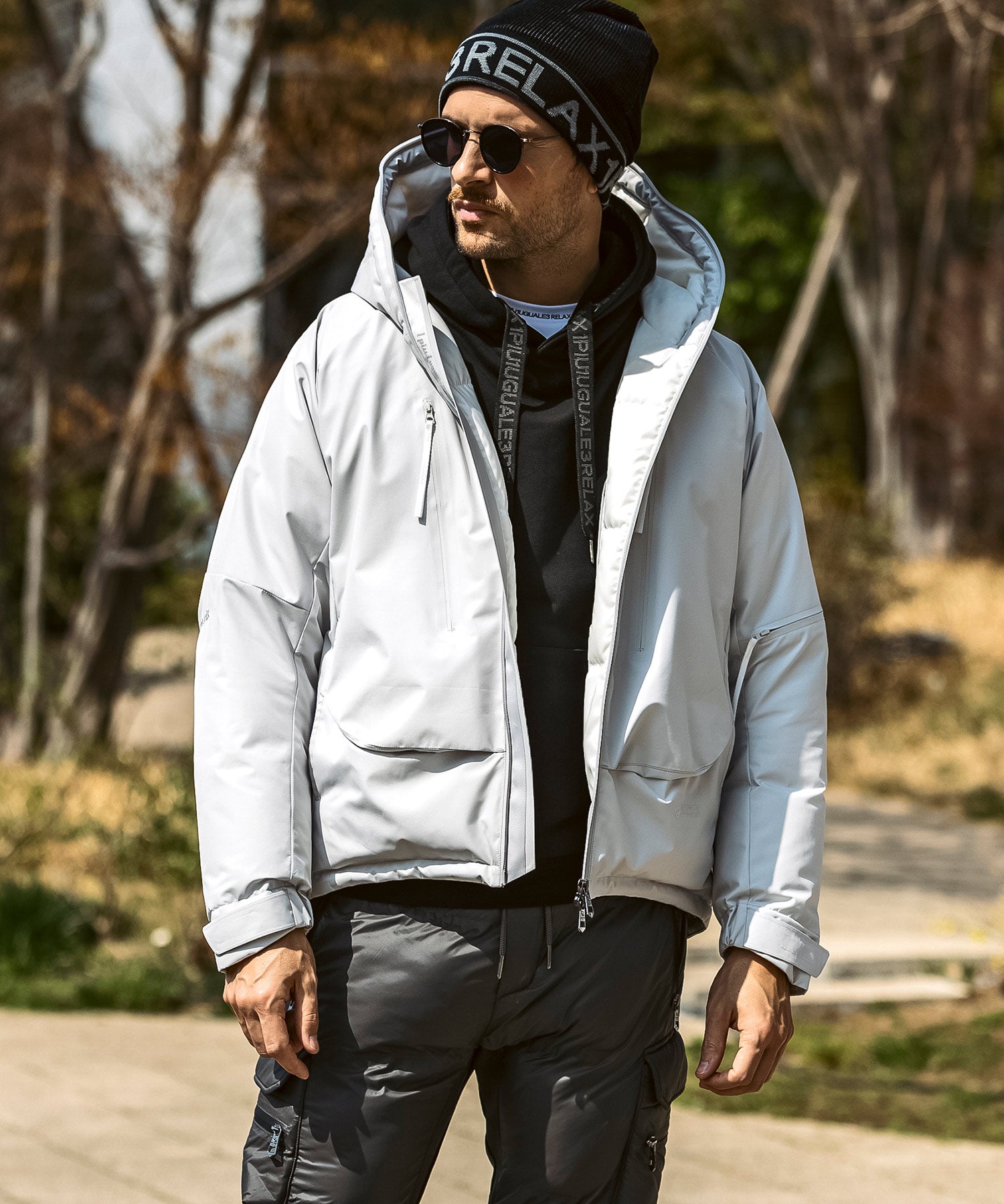 【MENS】GTX DOWN HOODIE ダウンフーディー / WINDSTOPPER(R) プロダクト by GORE-TEX LABS /ウィンドストッパー/ゴアテックス/1PIU1UGUALE3 RELAX × +phenix(ウノピゥウノウグァーレトレ リラックス)