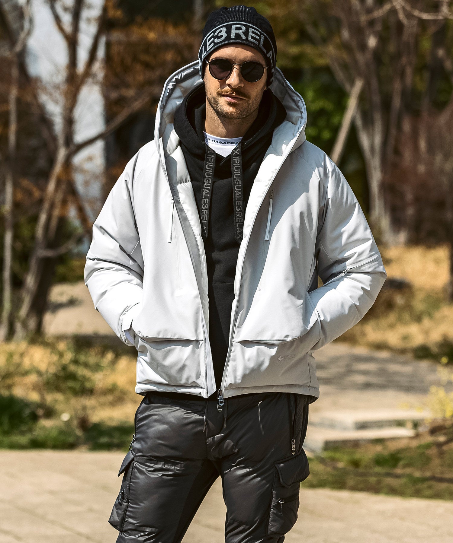 【MENS】GTX DOWN HOODIE ダウンフーディー / WINDSTOPPER(R) プロダクト by GORE-TEX LABS /ウィンドストッパー/ゴアテックス/1PIU1UGUALE3 RELAX × +phenix(ウノピゥウノウグァーレトレ リラックス)