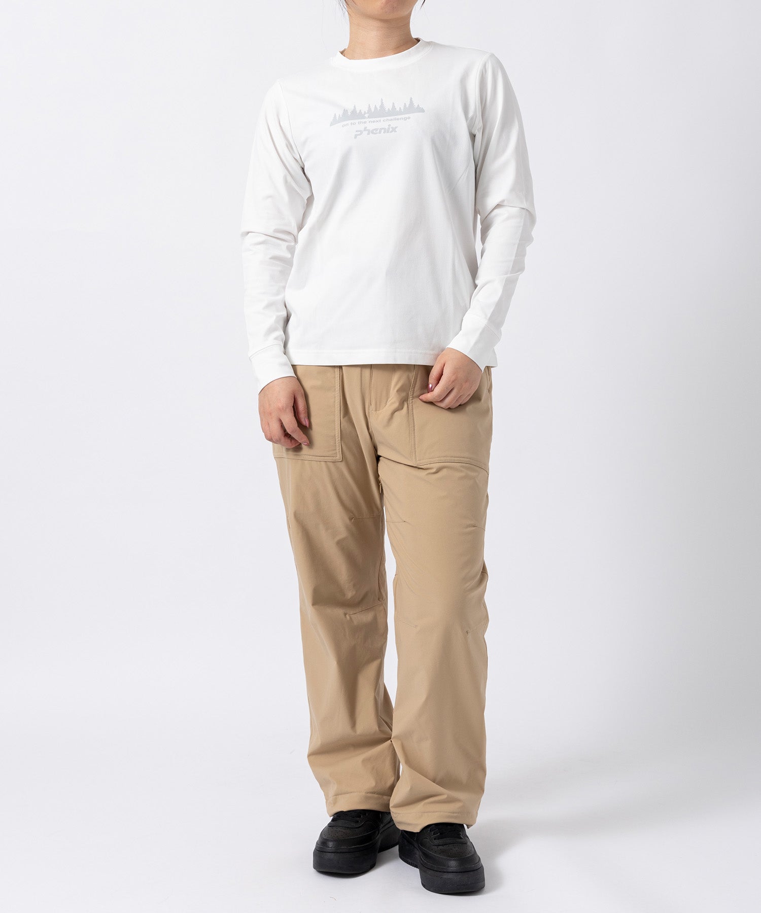 【WOMENS】PHENIX LONG SLEEVE T-SHIRT フェニックスロングスリーブTシャツ /phenix outdoor(フェニックスアウトドア)