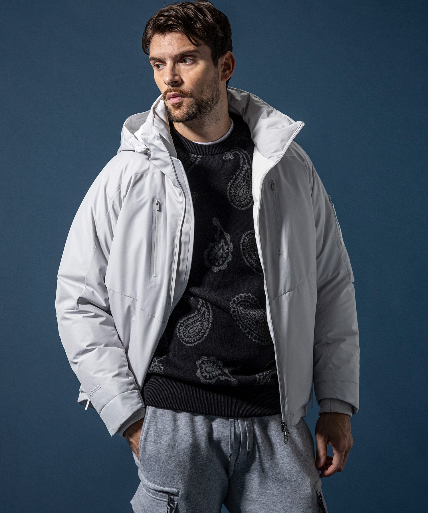 【MENS】GTX STAND DOWN JACKET スタンドダウンジャケット / WINDSTOPPER(R) プロダクト by GORE-TEX LABS /ウィンドストッパー/ゴアテックス/1PIU1UGUALE3 RELAX × +phenix(ウノピゥウノウグァーレトレ リラックス)