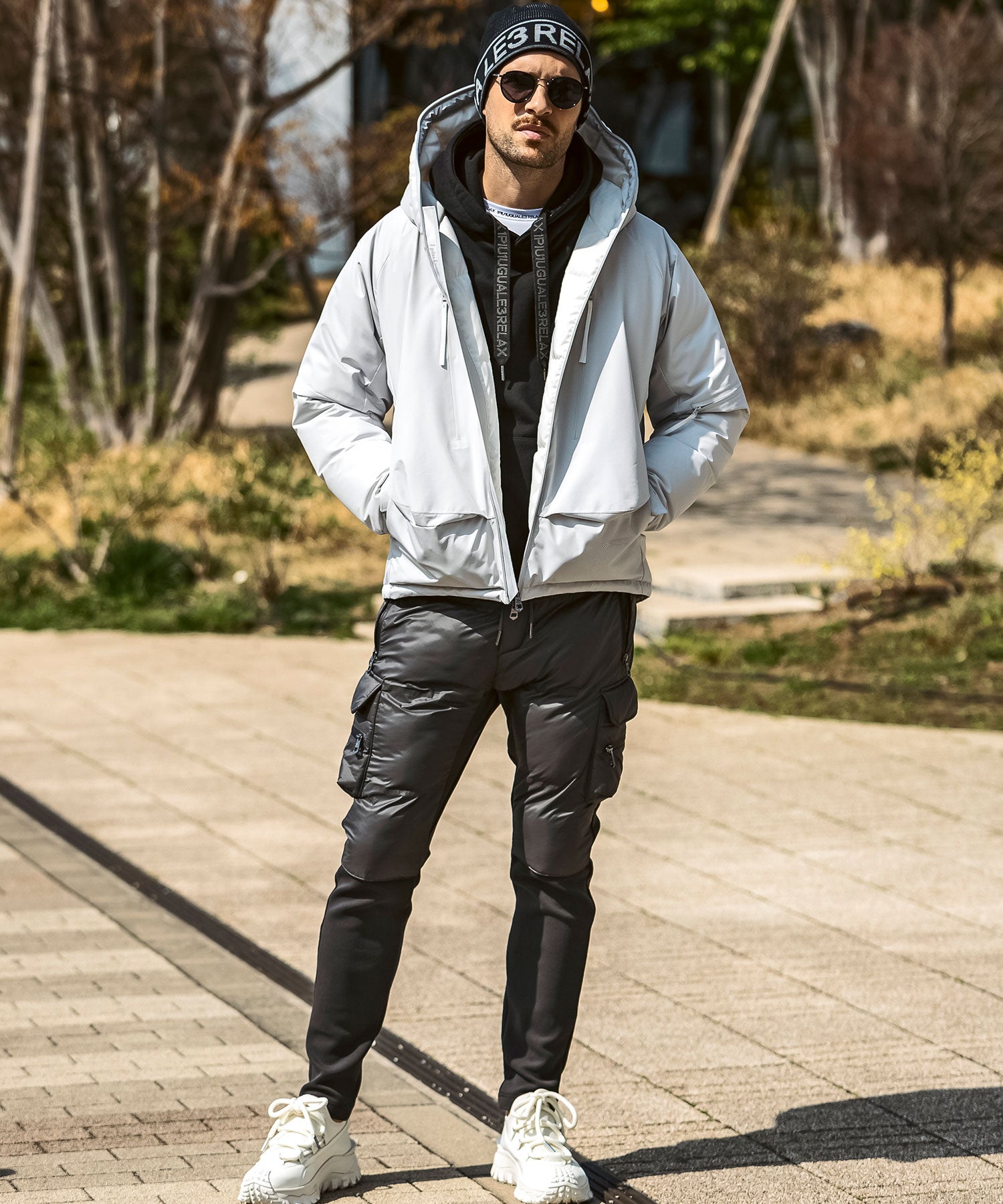 【MENS】GTX DOWN HOODIE ダウンフーディー / WINDSTOPPER(R) プロダクト by GORE-TEX LABS /ウィンドストッパー/ゴアテックス/1PIU1UGUALE3 RELAX × +phenix(ウノピゥウノウグァーレトレ リラックス)