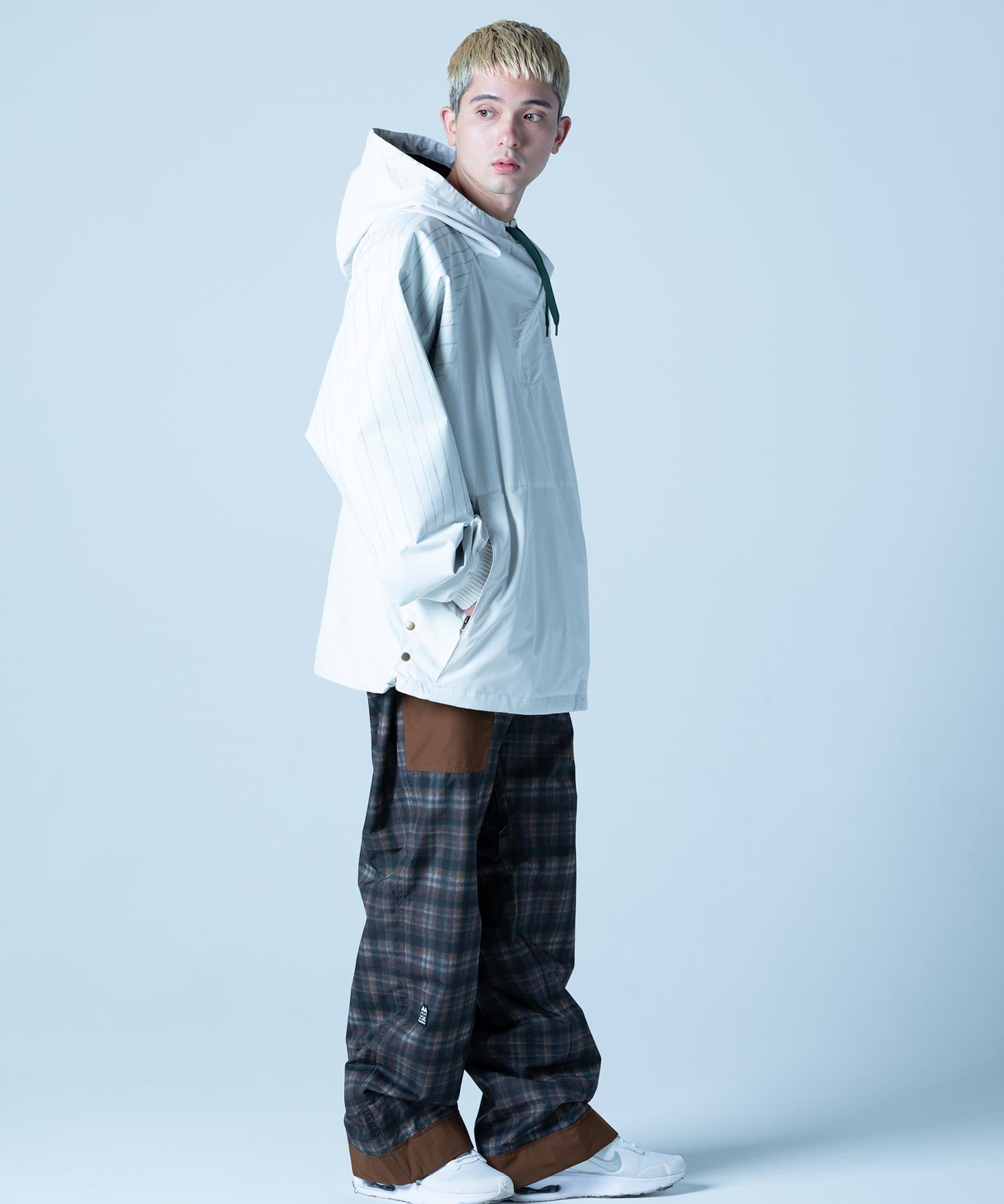【MENS】プルオーバーアノラックジャケット VINTAGE ANORACK PULLOVER JACKET スノーボード・スキーウェア タウンウェア ホワイト