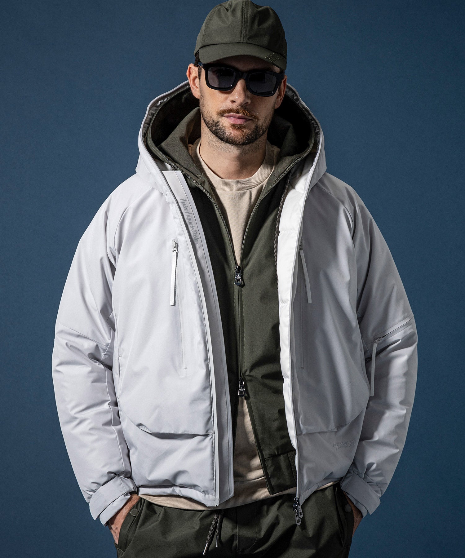 【MENS】GTX DOWN HOODIE ダウンフーディー / WINDSTOPPER(R) プロダクト by GORE-TEX LABS /ウィンドストッパー/ゴアテックス/1PIU1UGUALE3 RELAX × +phenix(ウノピゥウノウグァーレトレ リラックス)