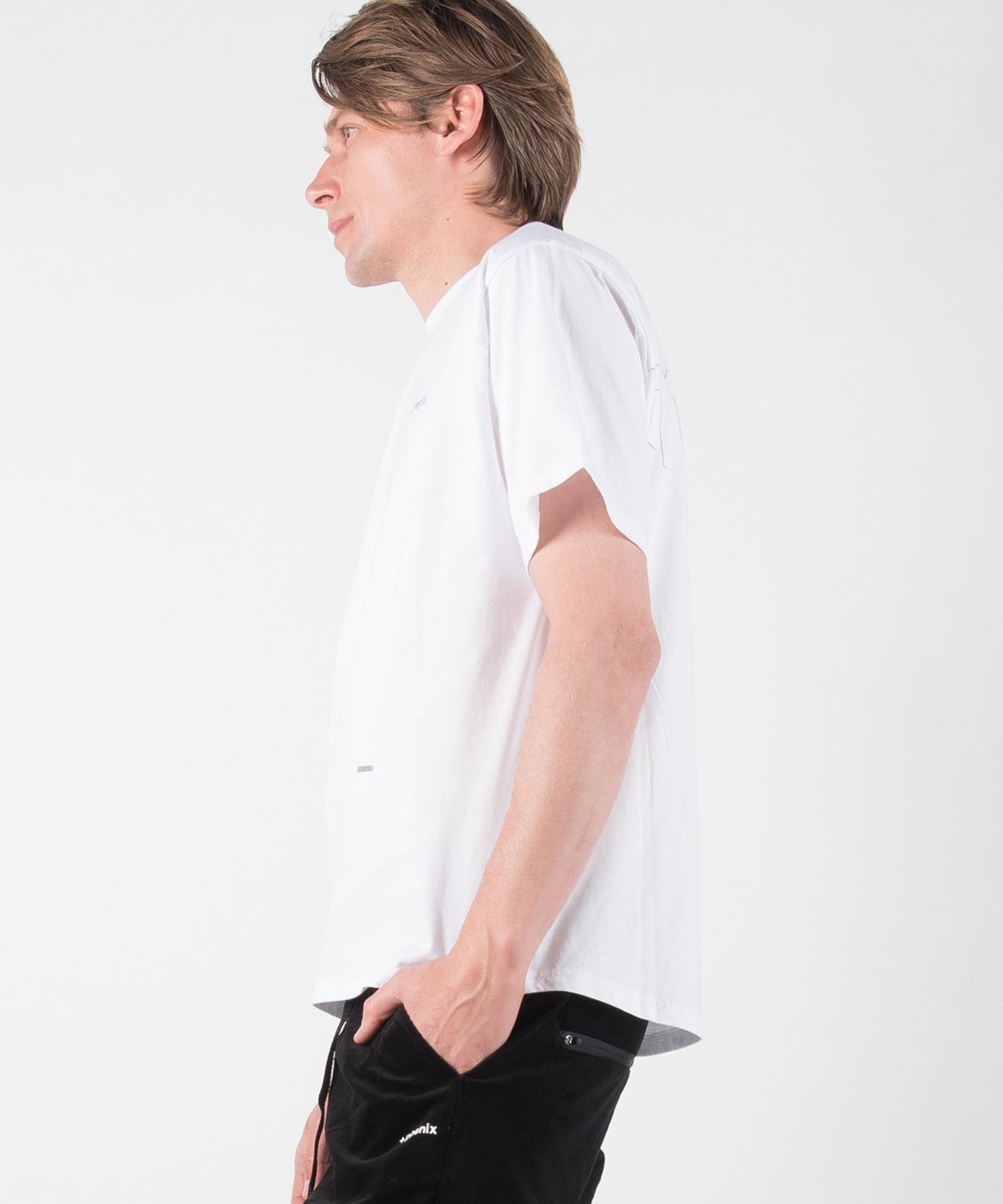 【MENS】速乾Tシャツ Mesh Parts T-Shirt テックウェア アーバンアウトドア 高機能ウェア +phenix(プラスフェニックス)