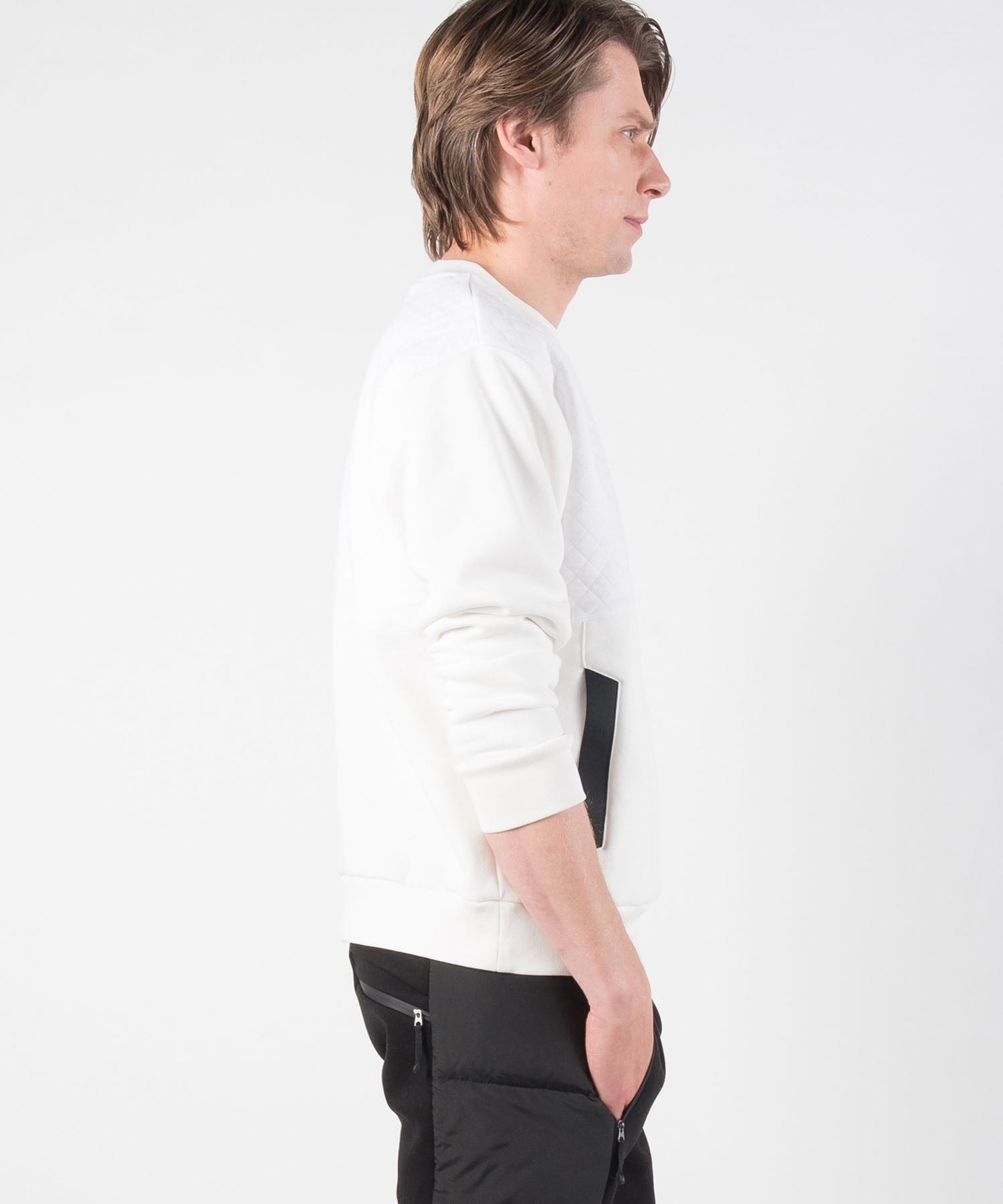 【MENS】キルトスウェットプルオーバー Quilt Sweat Pullover テックウェア アーバンアウトドア 高機能ウェア +phenix(プラスフェニックス)