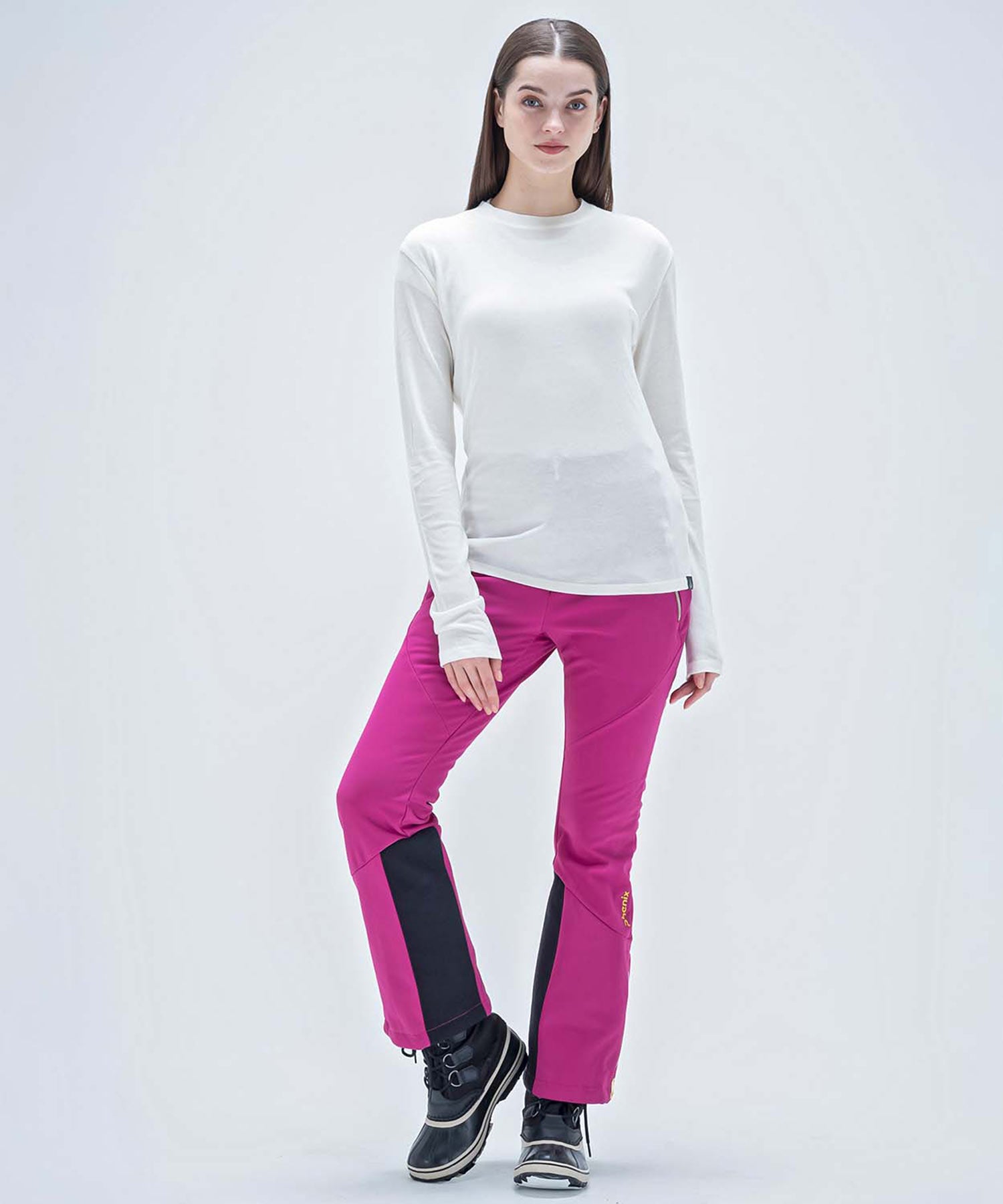 【WOMENS】スキーウェア アンダーウェア インナーウェア Super Space-Time Wool Mock Neck Tee / Middle /phenixスキーウェア 23AW