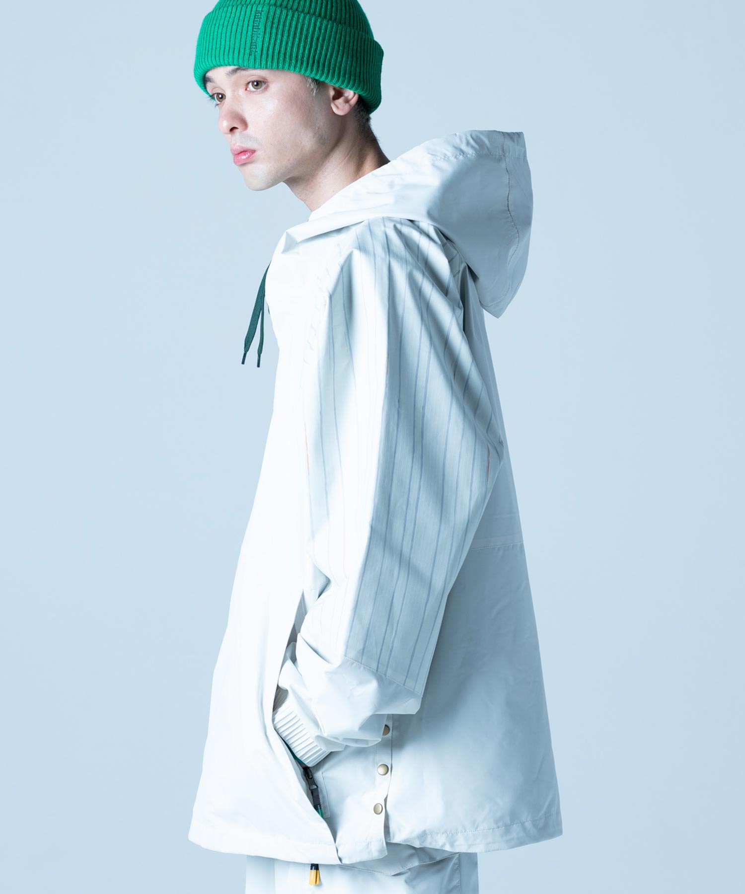【MENS】プルオーバーアノラックジャケット VINTAGE ANORACK PULLOVER JACKET スノーボード・スキーウェア タウンウェア ホワイト