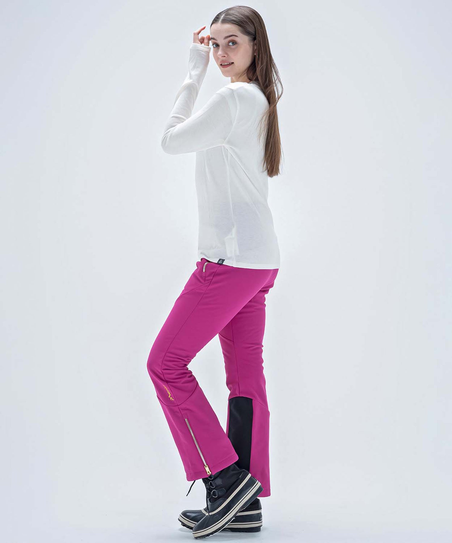 【WOMENS】スキーウェア アンダーウェア インナーウェア Super Space-Time Wool Mock Neck Tee / Middle /phenixスキーウェア 23AW