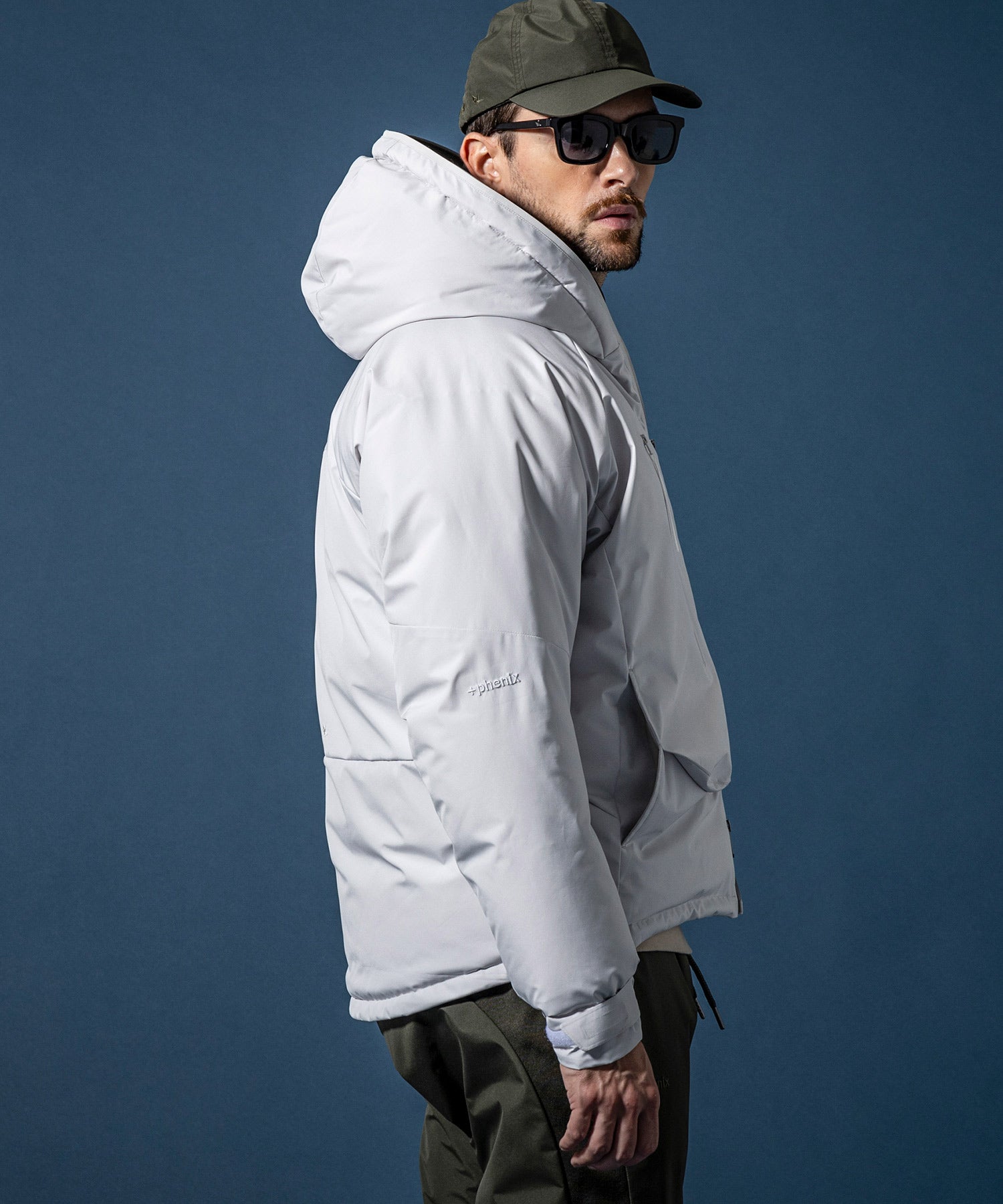 【MENS】GTX DOWN HOODIE ダウンフーディー / WINDSTOPPER(R) プロダクト by GORE-TEX LABS /ウィンドストッパー/ゴアテックス/1PIU1UGUALE3 RELAX × +phenix(ウノピゥウノウグァーレトレ リラックス)