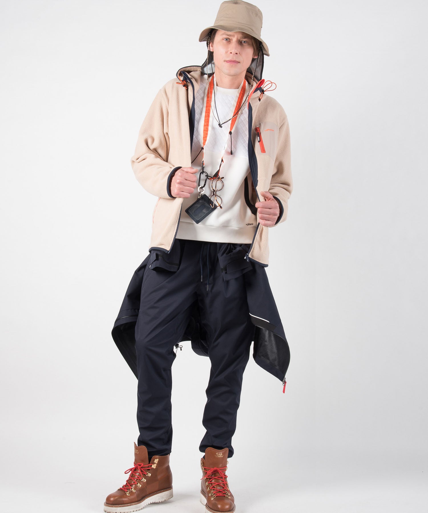 【MENS】キルトスウェットプルオーバー Quilt Sweat Pullover テックウェア アーバンアウトドア 高機能ウェア +phenix(プラスフェニックス)