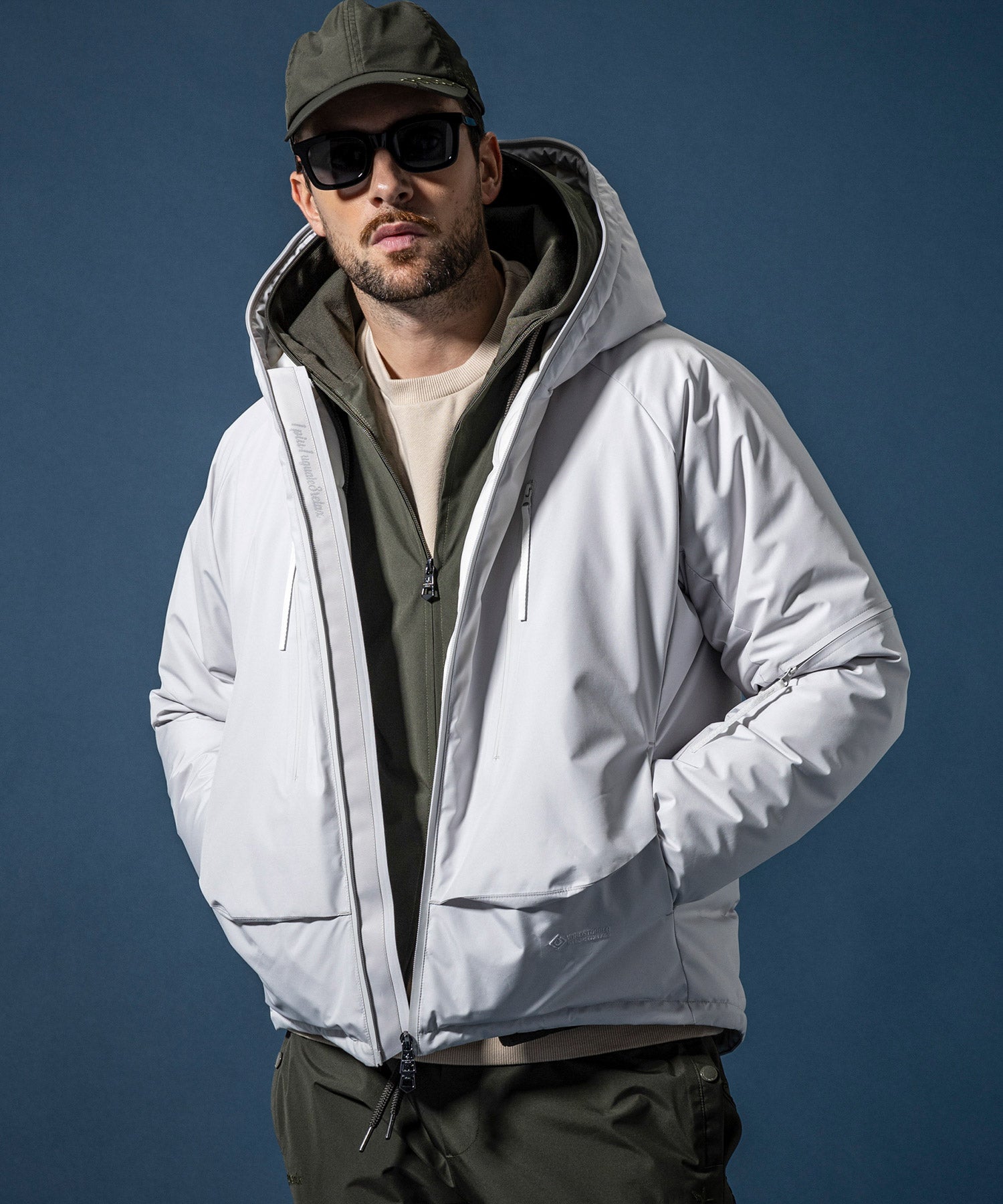 【MENS】GTX DOWN HOODIE ダウンフーディー / WINDSTOPPER(R) プロダクト by GORE-TEX LABS /ウィンドストッパー/ゴアテックス/1PIU1UGUALE3 RELAX × +phenix(ウノピゥウノウグァーレトレ リラックス)