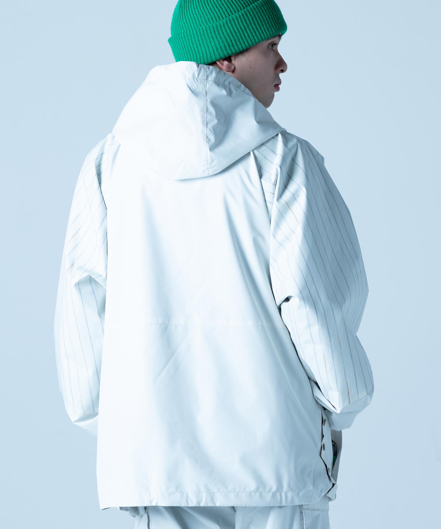 【MENS】プルオーバーアノラックジャケット VINTAGE ANORACK PULLOVER JACKET スノーボード・スキーウェア タウンウェア ホワイト