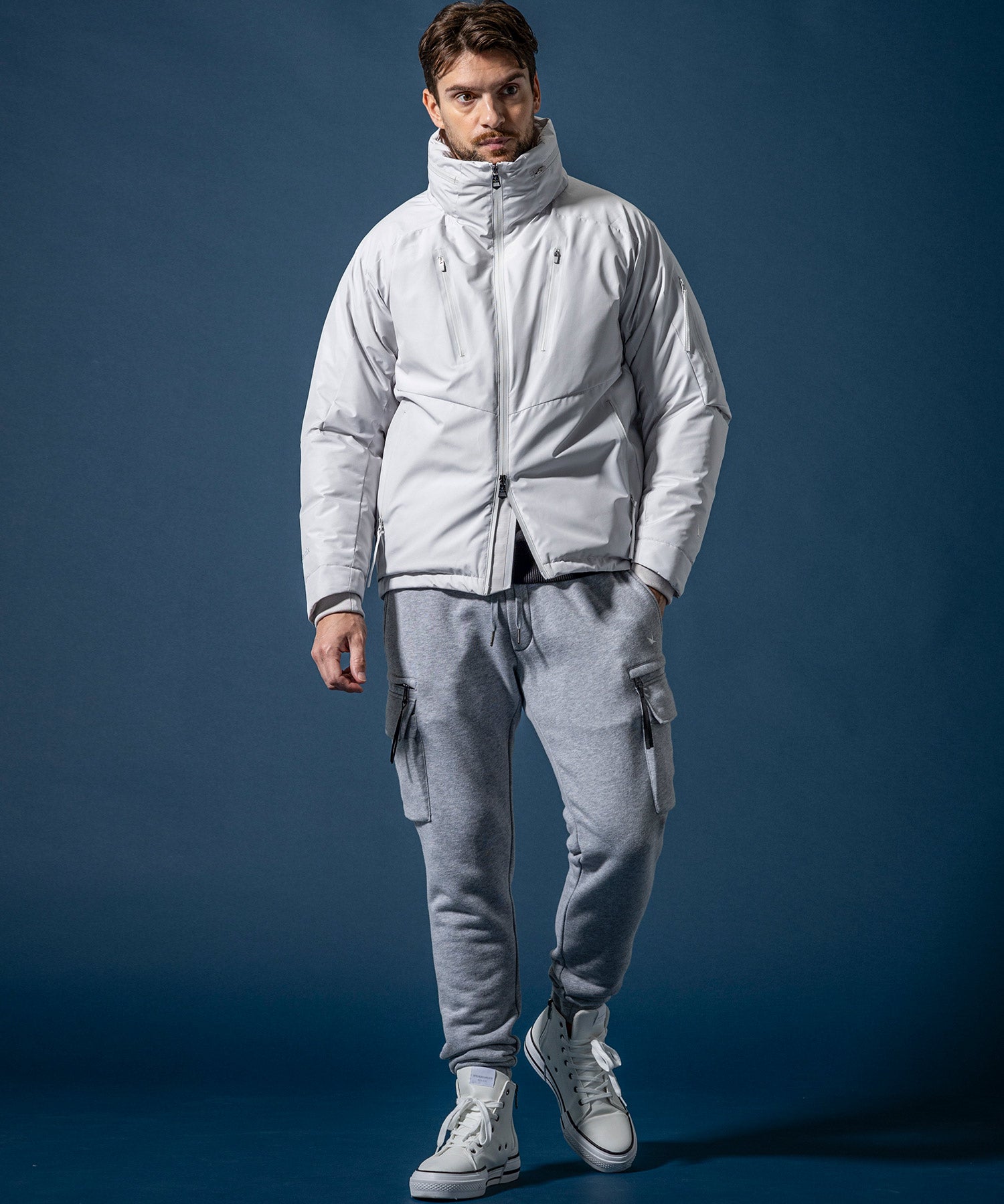 【MENS】GTX STAND DOWN JACKET スタンドダウンジャケット / WINDSTOPPER(R) プロダクト by GORE-TEX LABS /ウィンドストッパー/ゴアテックス/1PIU1UGUALE3 RELAX × +phenix(ウノピゥウノウグァーレトレ リラックス)