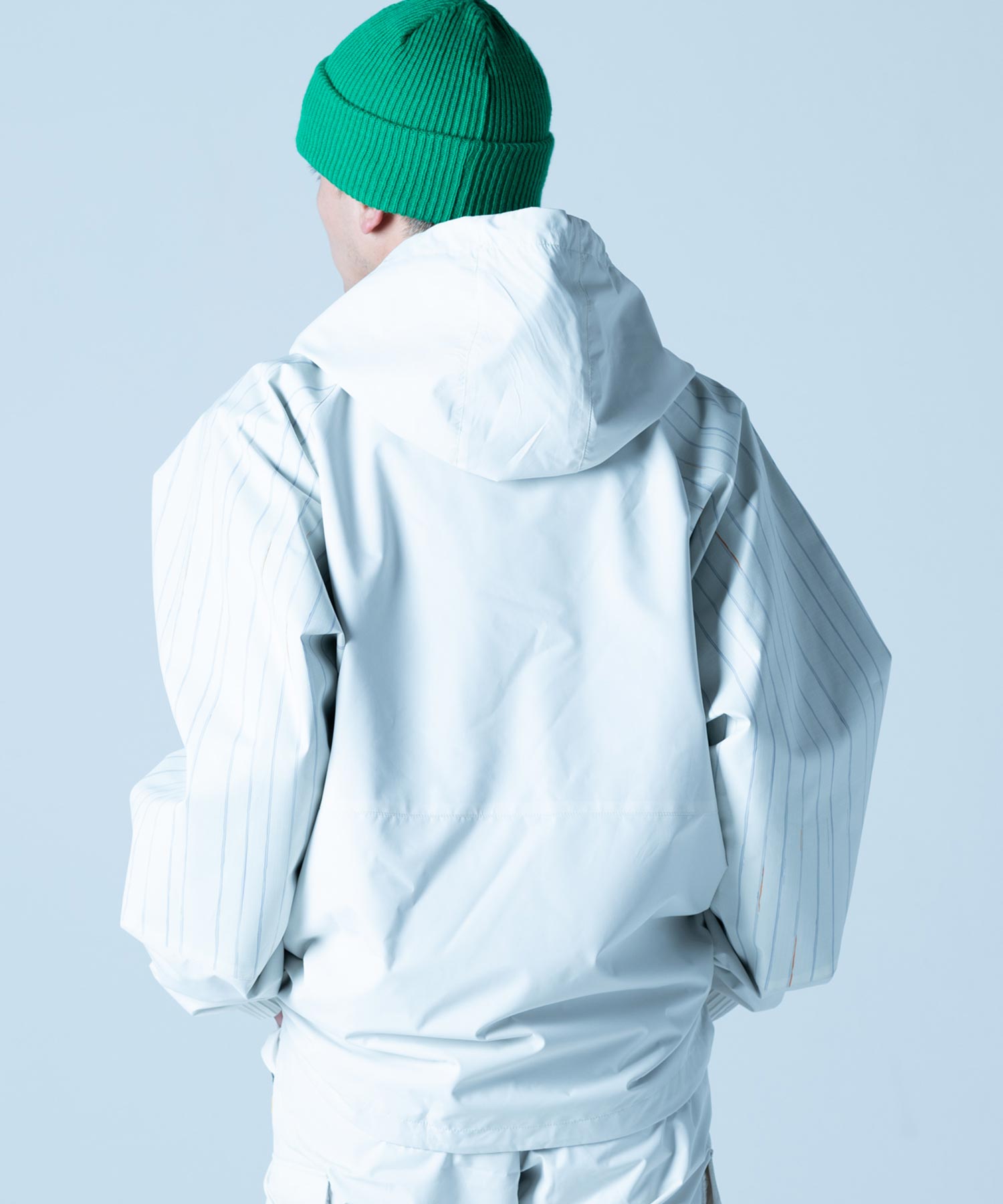 【MENS】プルオーバーアノラックジャケット VINTAGE ANORACK PULLOVER JACKET スノーボード・スキーウェア タウンウェア ホワイト