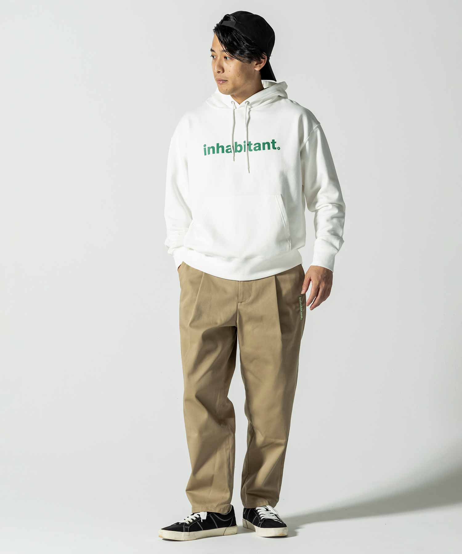 【MENS】Cotton Pile Pull Parka コットンパイルプルパーカ フーディ スウェット カジュアルファッション サーフィン レジャー スケートボード /inhabitant(インハビタント)