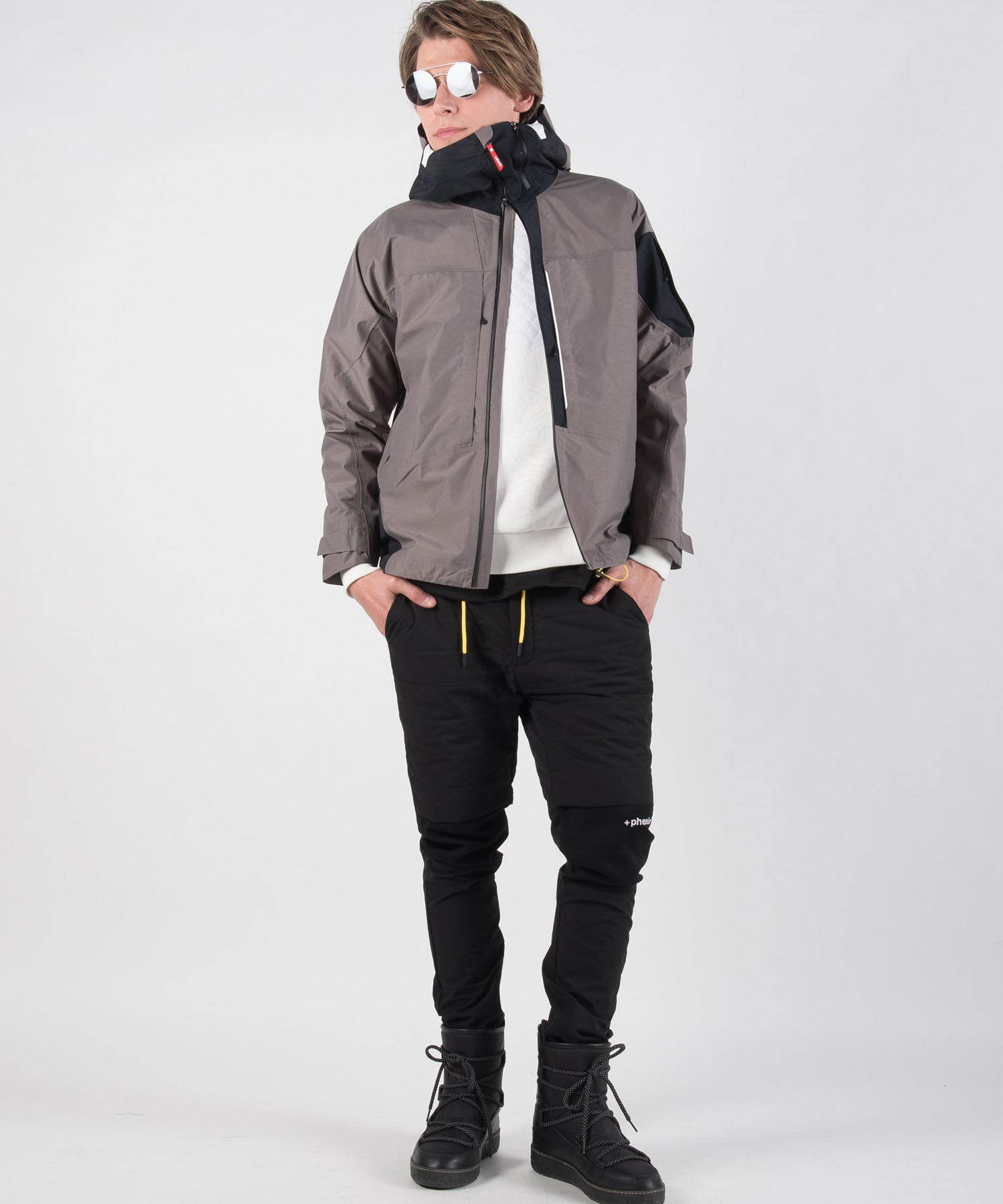 【MENS】キルトスウェットプルオーバー Quilt Sweat Pullover テックウェア アーバンアウトドア 高機能ウェア +phenix(プラスフェニックス)