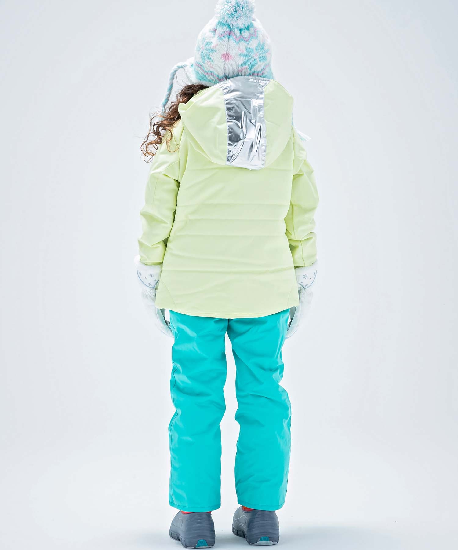 【KIDS/JUNIOR】子供用スキーウェア アウター上下セット ツーピース Snow White Junior Two-piece / Jr / 最大20cmサイズ調整可能 /phenixスキーウェア23AW