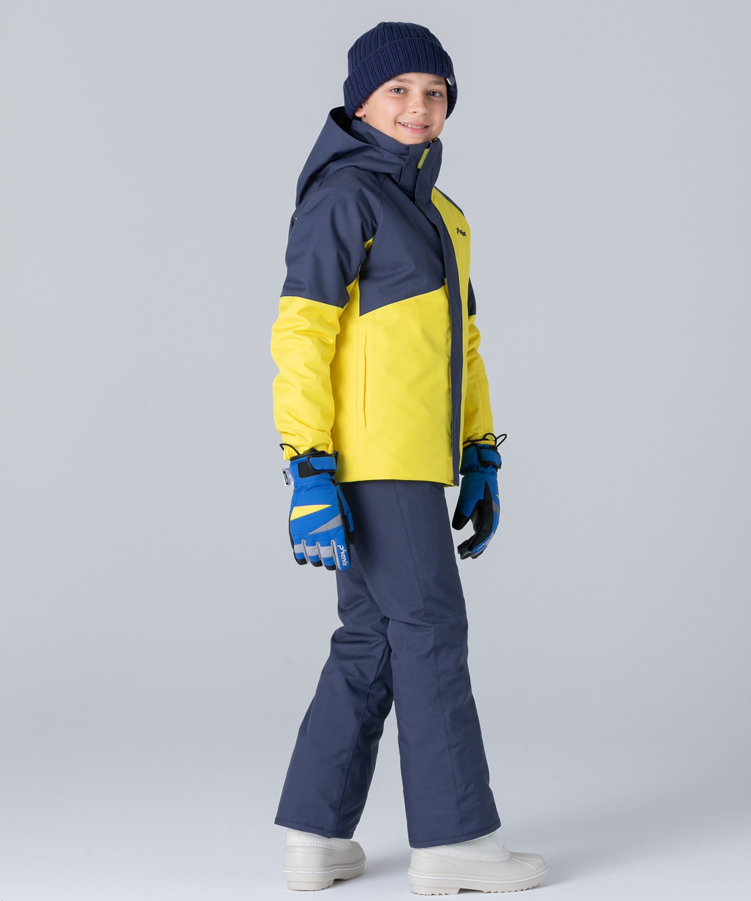 【KIDS/JUNIOR】Asymmetrical Bicolor Two-piece アシンメトリカルバイカラーツーピース /phenixスキーウェア 25AW