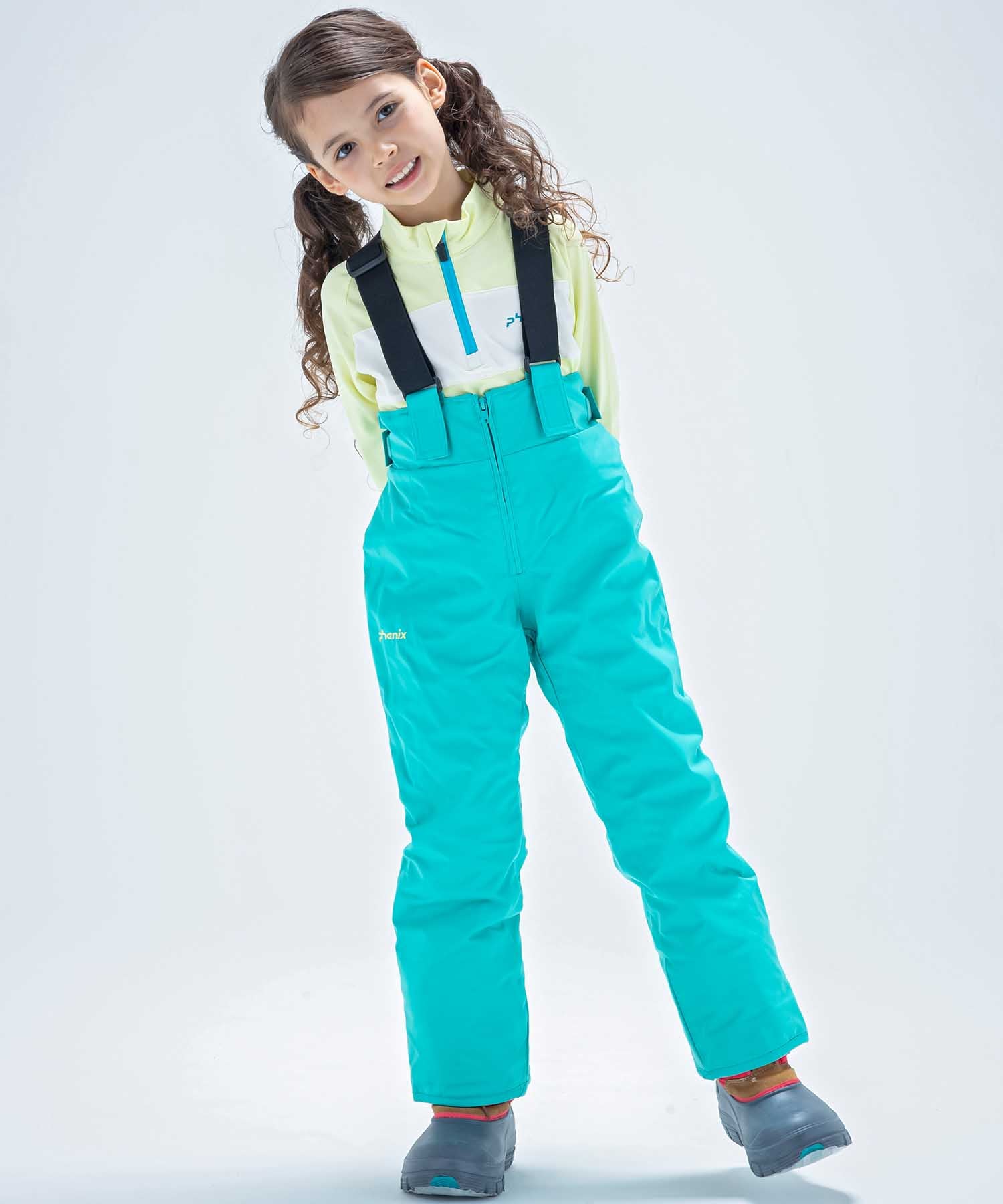 【KIDS/JUNIOR】子供用スキーウェア アウター上下セット ツーピース Snow White Junior Two-piece / Jr / 最大20cmサイズ調整可能 /phenixスキーウェア23AW