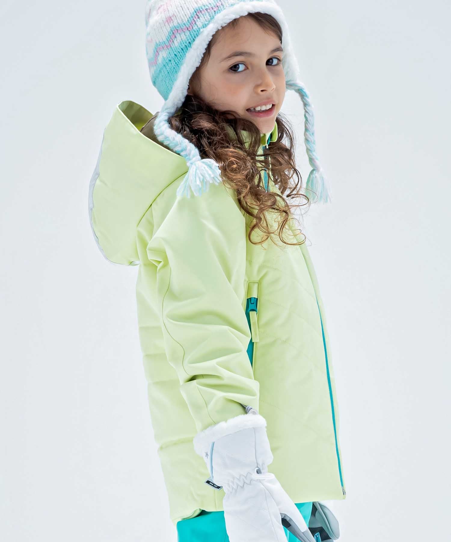 【KIDS/JUNIOR】子供用スキーウェア アウター上下セット ツーピース Snow White Junior Two-piece / Jr / 最大20cmサイズ調整可能 /phenixスキーウェア23AW