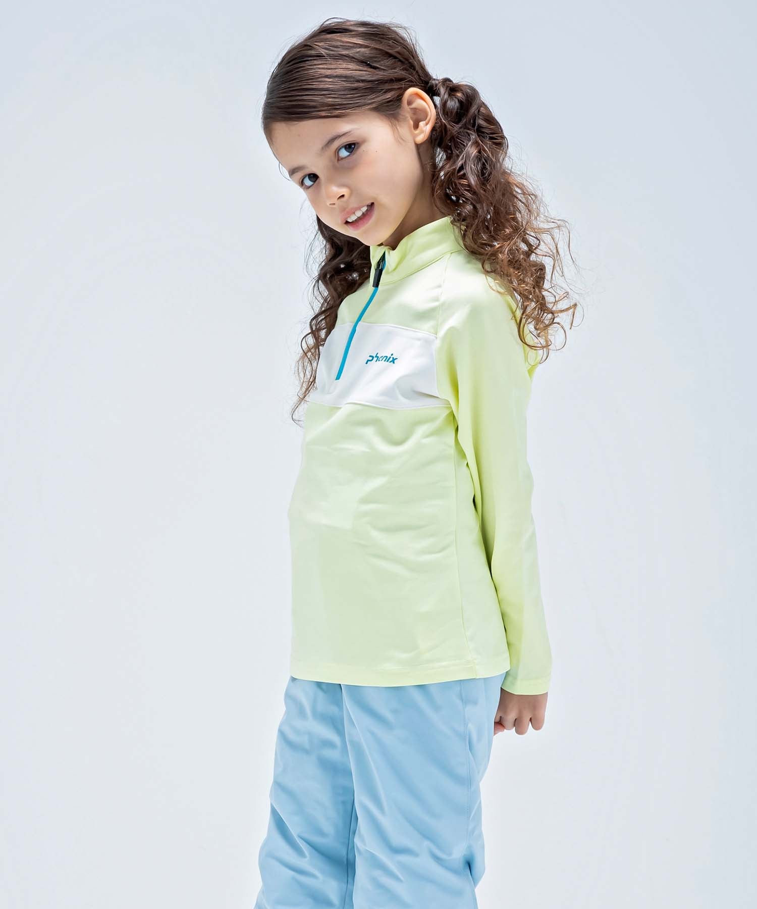 【KIDS/JUNIOR】子供用スキーウェア アンダーウェア インナーウェア Crystal Flower Junior 1/2 Zip Tee / Jr /phenixスキーウェア 23AW