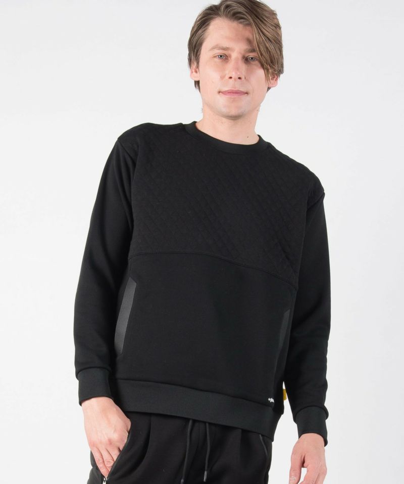 【MENS】キルトスウェットプルオーバー Quilt Sweat Pullover テックウェア アーバンアウトドア 高機能ウェア +phenix(プラスフェニックス)