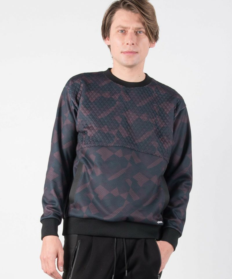 【MENS】キルトスウェットプルオーバー Quilt Sweat Pullover テックウェア アーバンアウトドア 高機能ウェア +phenix(プラスフェニックス)