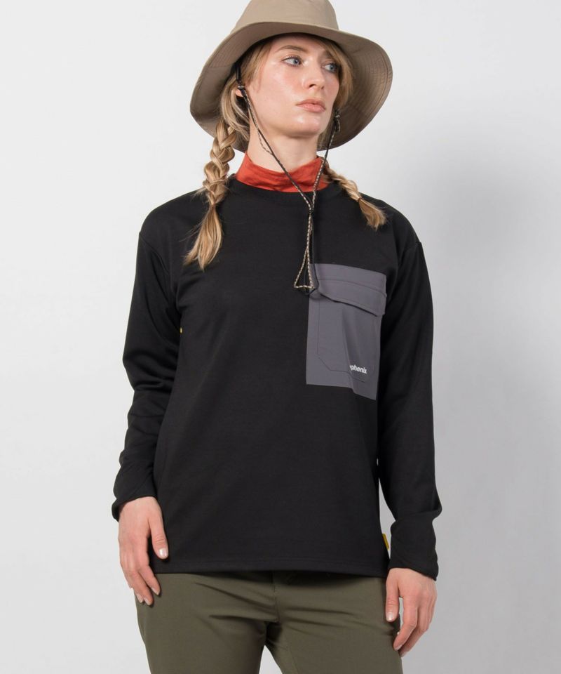 【WOMENS】ストレッチTシャツ Stretch Pocket Tee テックウェア アーバンアウトドア 高機能ウェア +phenix(プラスフェニックス)