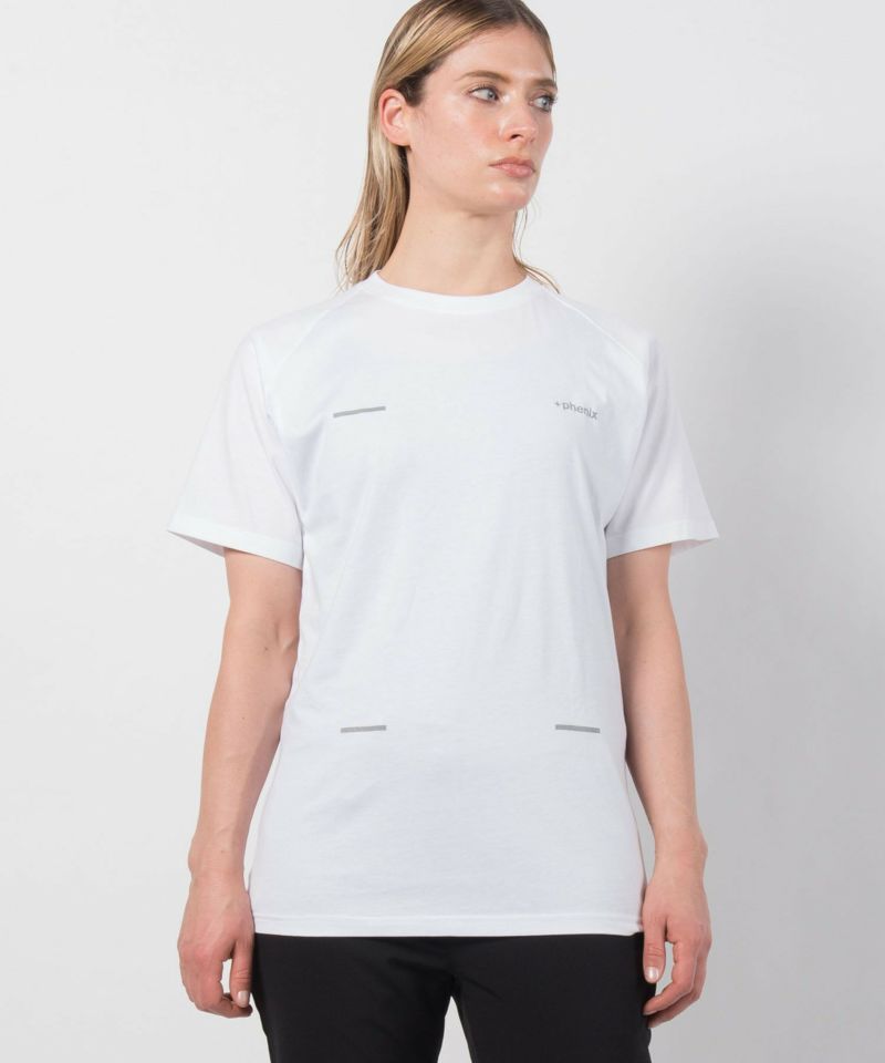 【WOMENS】速乾Tシャツ Mesh Parts T-Shirt テックウェア アーバンアウトドア 高機能ウェア +phenix(プラスフェニックス)
