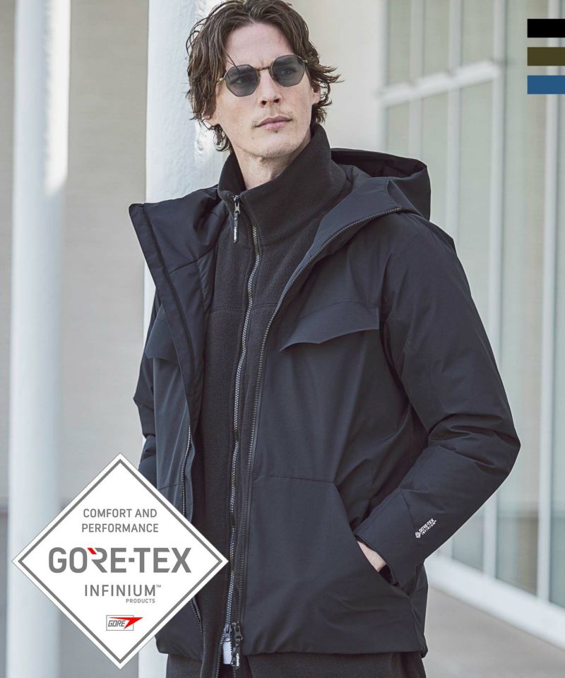 【BLACK】『別注』+phenix WINDSTOPPER by GORE-TEX LABS ダウンジャケット