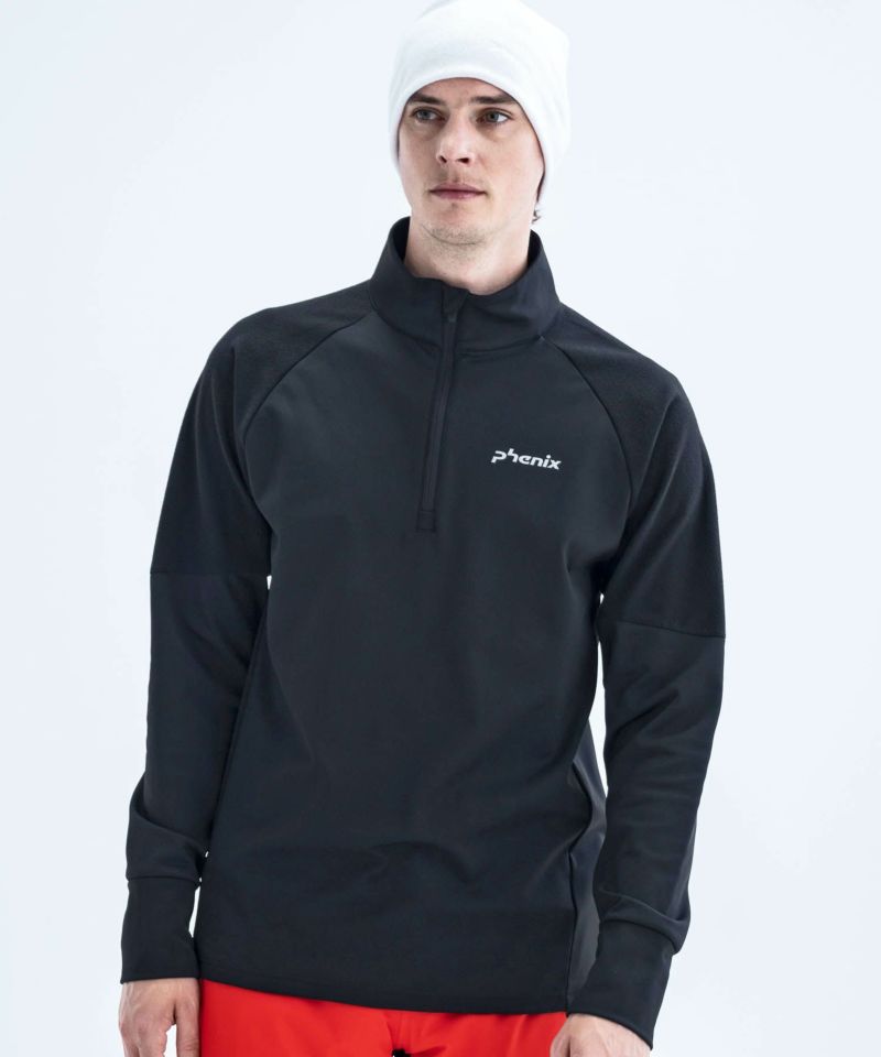 【MENS】スキーウェア ミドルウェア インナー TWINPEAKS 1/2 ZIP TEE