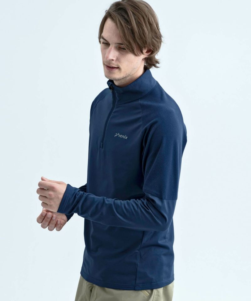 【MENS】スキーウェア ミドルウェア インナー TWINPEAKS 1/2 ZIP TEE