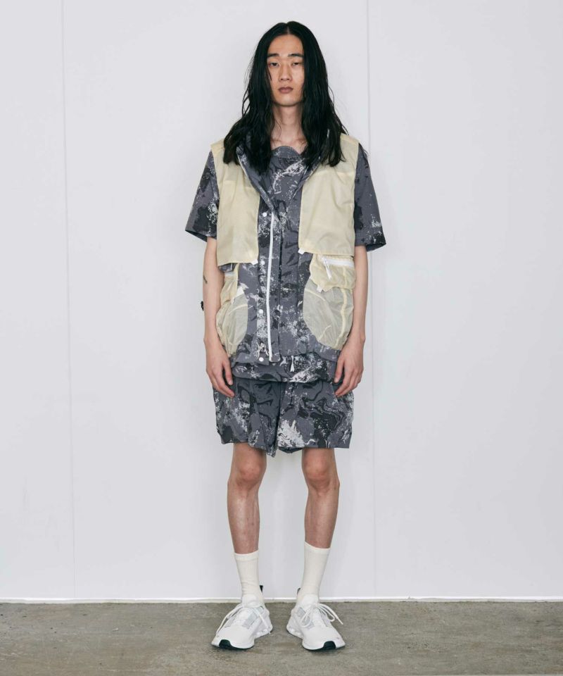 【MENS】コンボイベスト・アウター Convoy vest / Karu-Stretch Taffeta II x 半透明 / アルクフェニックス