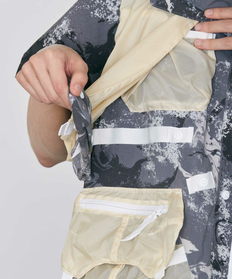 【MENS】コンボイベスト・アウター Convoy vest / Karu-Stretch Taffeta II x 半透明 / アルクフェニックス
