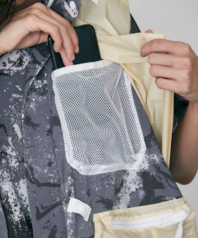 【MENS】コンボイベスト・アウター Convoy vest / Karu-Stretch Taffeta II x 半透明 / アルクフェニックス