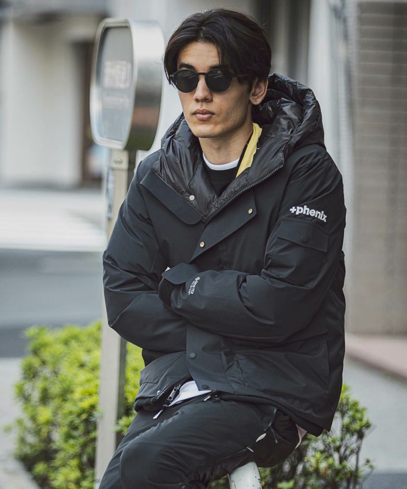 【10月下旬お届け予約商品】【MENS】ゴアテックスダウンジャケット GORE-TEX INFINIUM down jacket WINDSTOPPER(R) プロダクト by GORE TEX LABS ゴアテックスウェア テックウェア アーバンアウトドア 高機能ウェア +phenix(プラスフェニックス) / 2024年10月下旬お届け