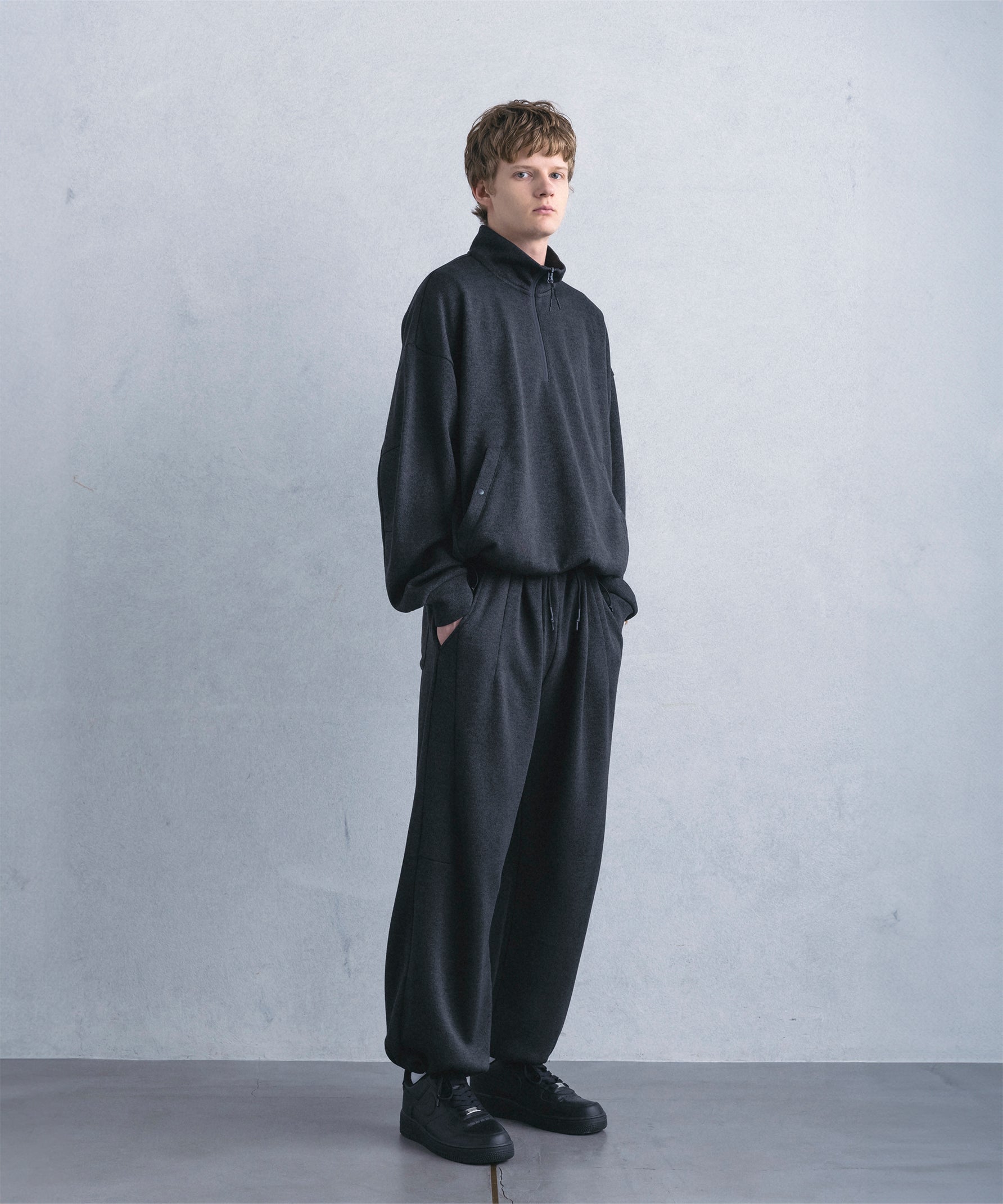 【1月中旬お届け予約商品】FLEECE WIDE PANTS フリースワイドパンツ