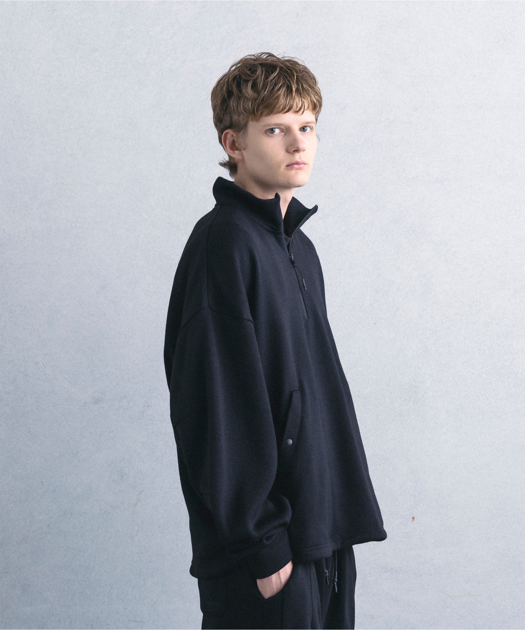 【1月中旬お届け予約商品】HALF ZIP FLEECE PULLOVER ハーフジップ フリース プルオーバー