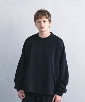 【1月中旬お届け予約商品】CREW NECK FLEECE SHIRT クルーネック フリースシャツ