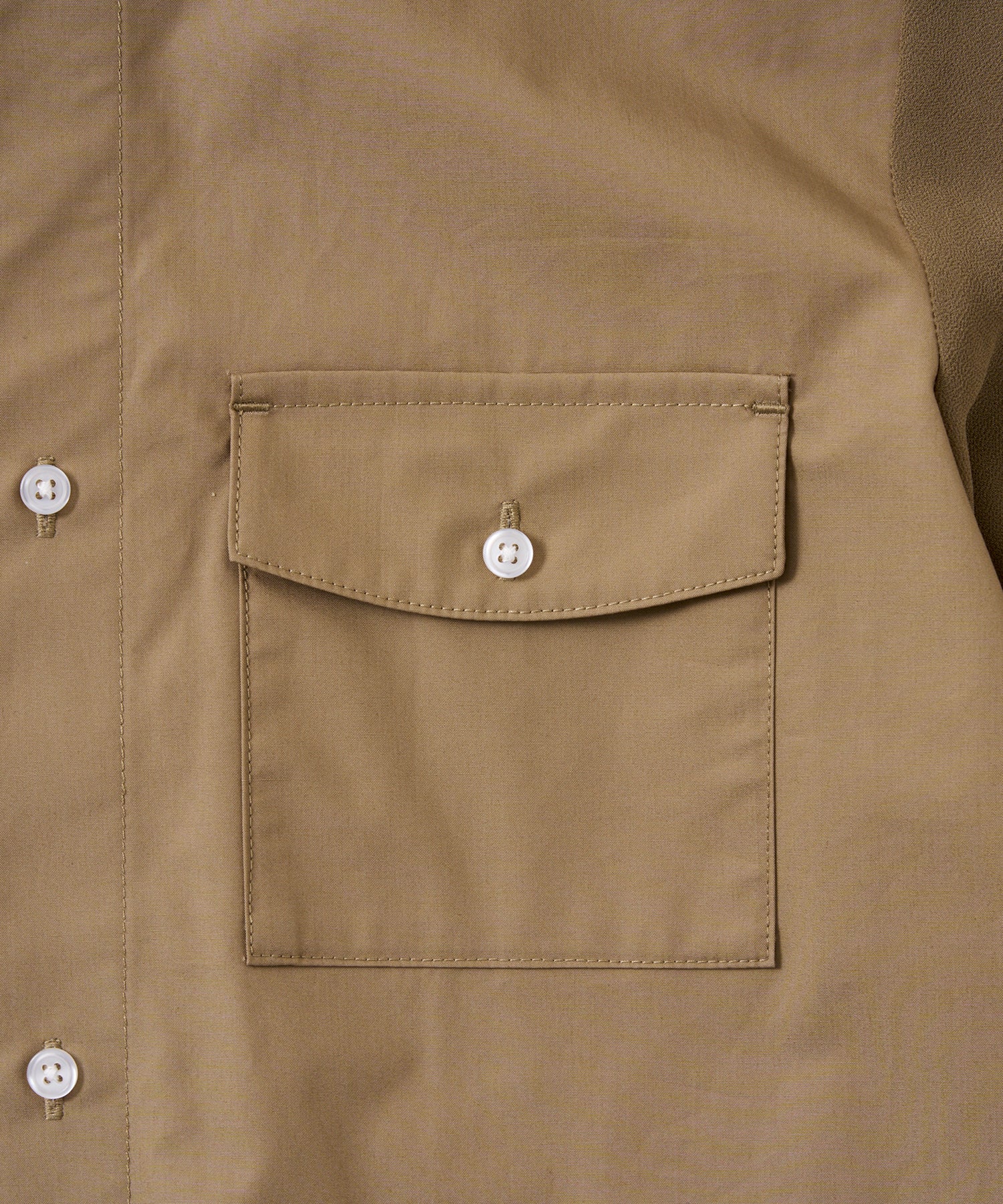 SHEER SLEEVE CROPPED SHIRT / シアースリーブ クロップドシャツ