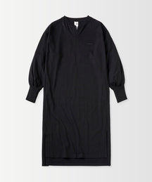LONG CUFF CUT-AND-SEW DRESS / ロングカフ カットソードレス