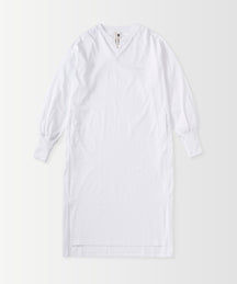 LONG CUFF CUT-AND-SEW DRESS / ロングカフ カットソードレス